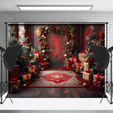 Lofaris Klassisch Palast Bäume Festlich Weihnachten Hintergrund